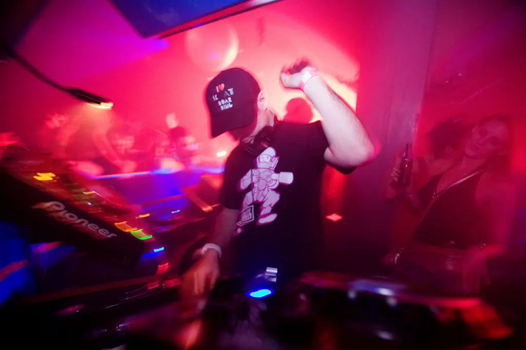 Buzzin’ Fly at The End · DJ booth