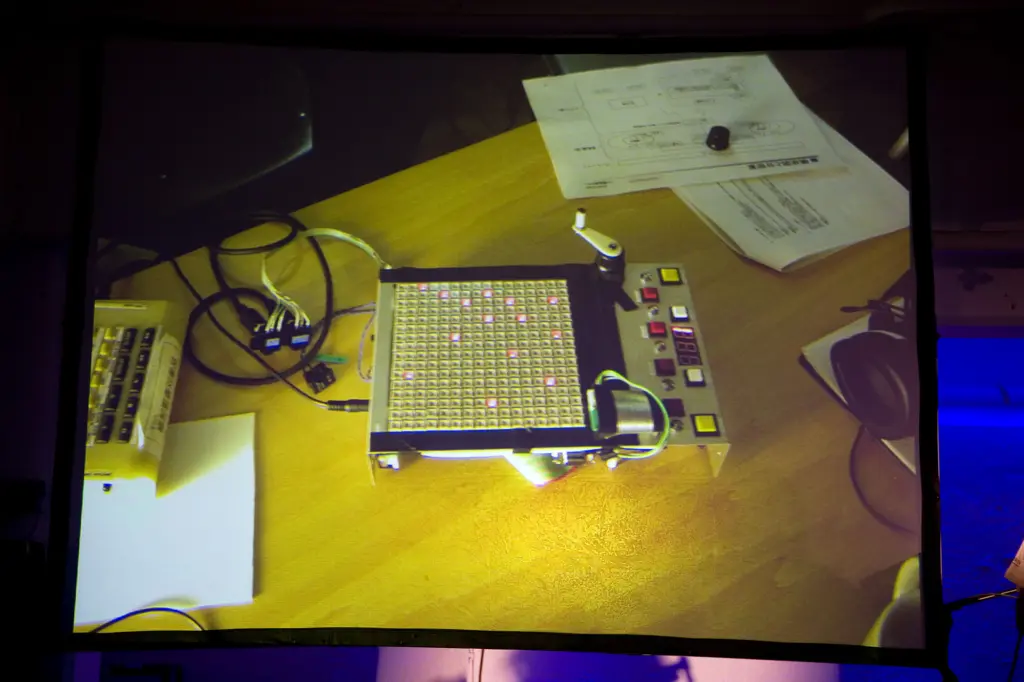 Yamaha TENORI-ON controller at the launch