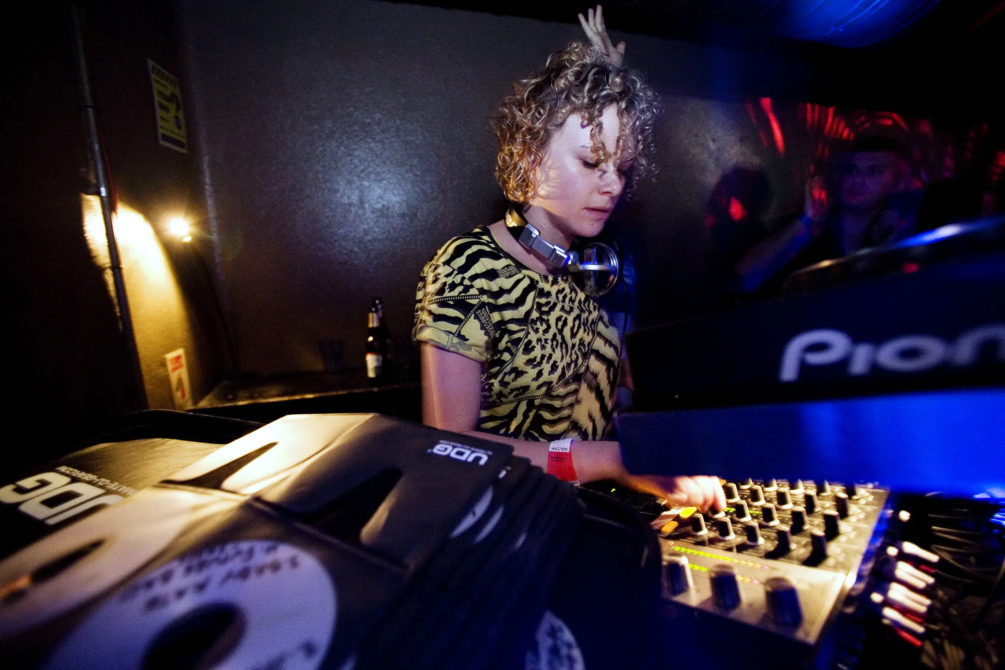 Hannah Holland DJing at Bugged Out