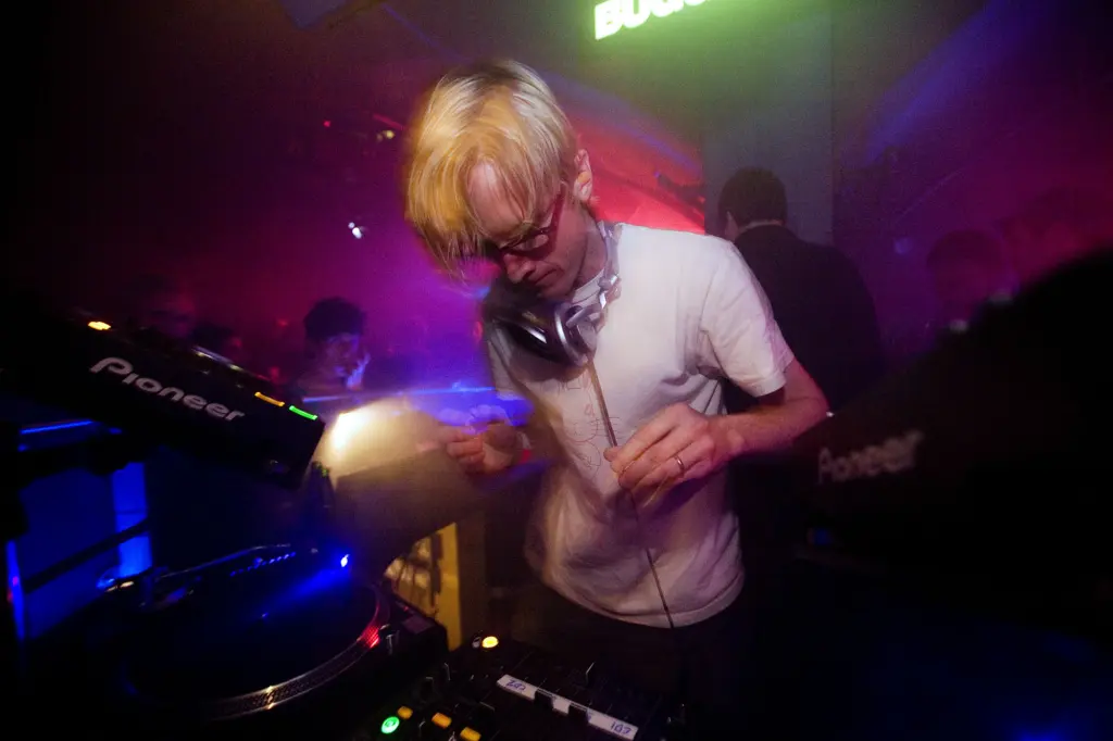 Simian Mobile Disco DJing at Bugged Out