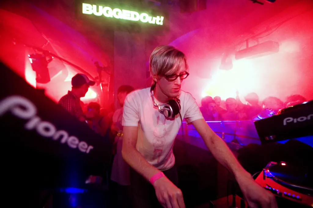 Simian Mobile Disco DJing at Bugged Out