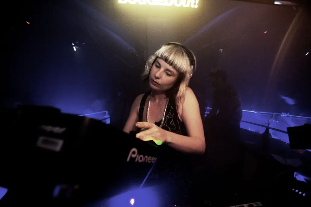 JoJo de Freq DJing at Bugged Out