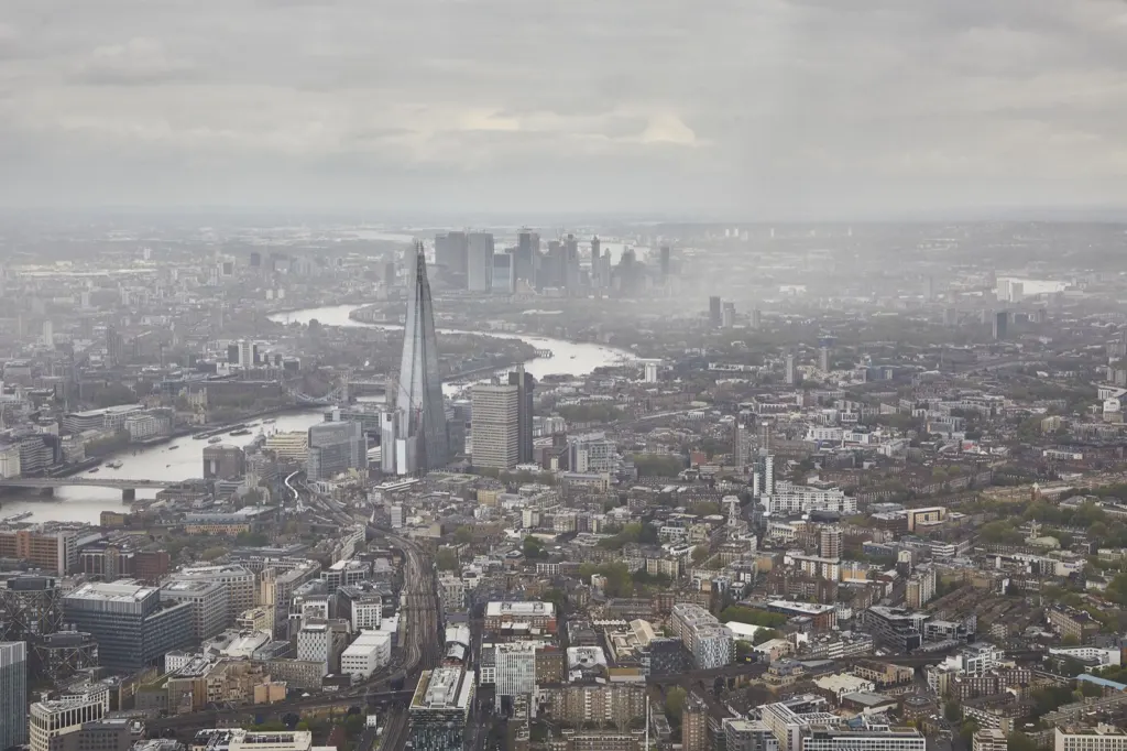 Aerial London — commercial and documentary photograph in London, UK, frame 7 of 13.