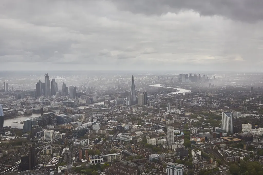 Aerial London — commercial and documentary photograph in London, UK, frame 9 of 13.