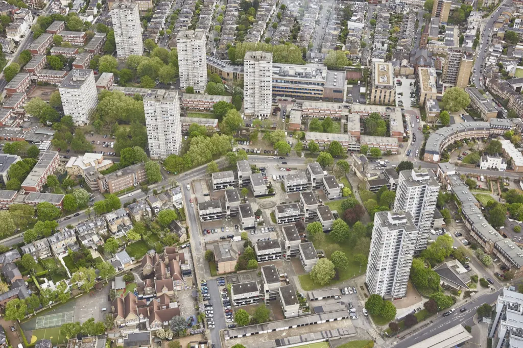 Aerial London — commercial and documentary photograph in London, UK, frame 11 of 13.