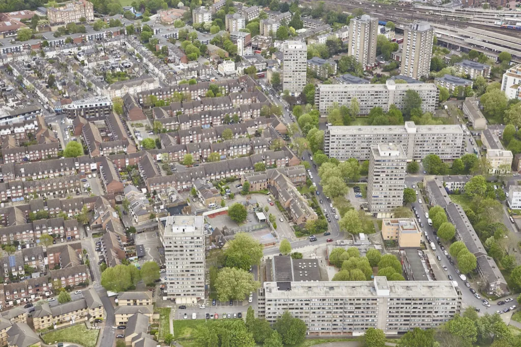 Aerial London — commercial and documentary photograph in London, UK, frame 13 of 13.