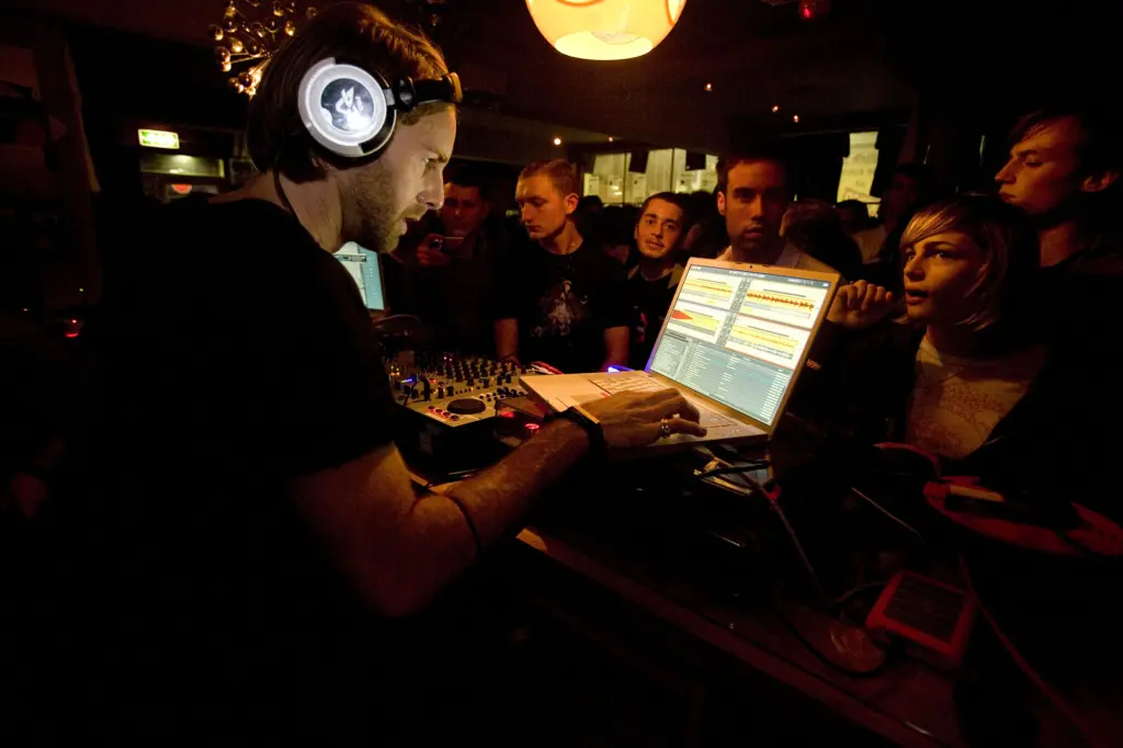 Richie Hawtin performing at Phonica Records