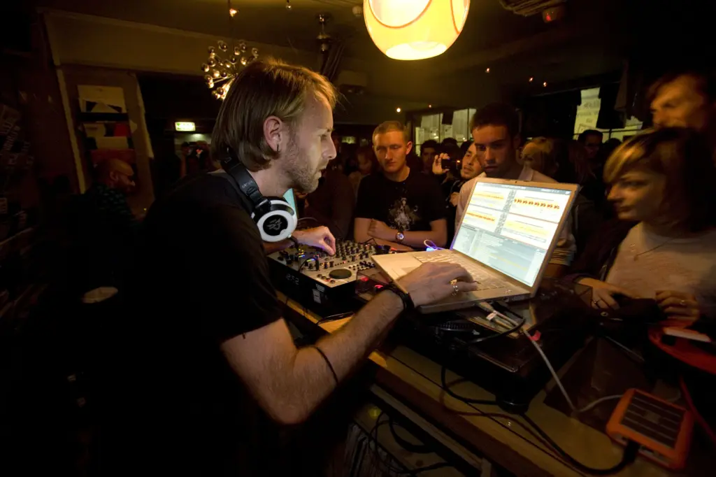 Richie Hawtin performing at Phonica Records