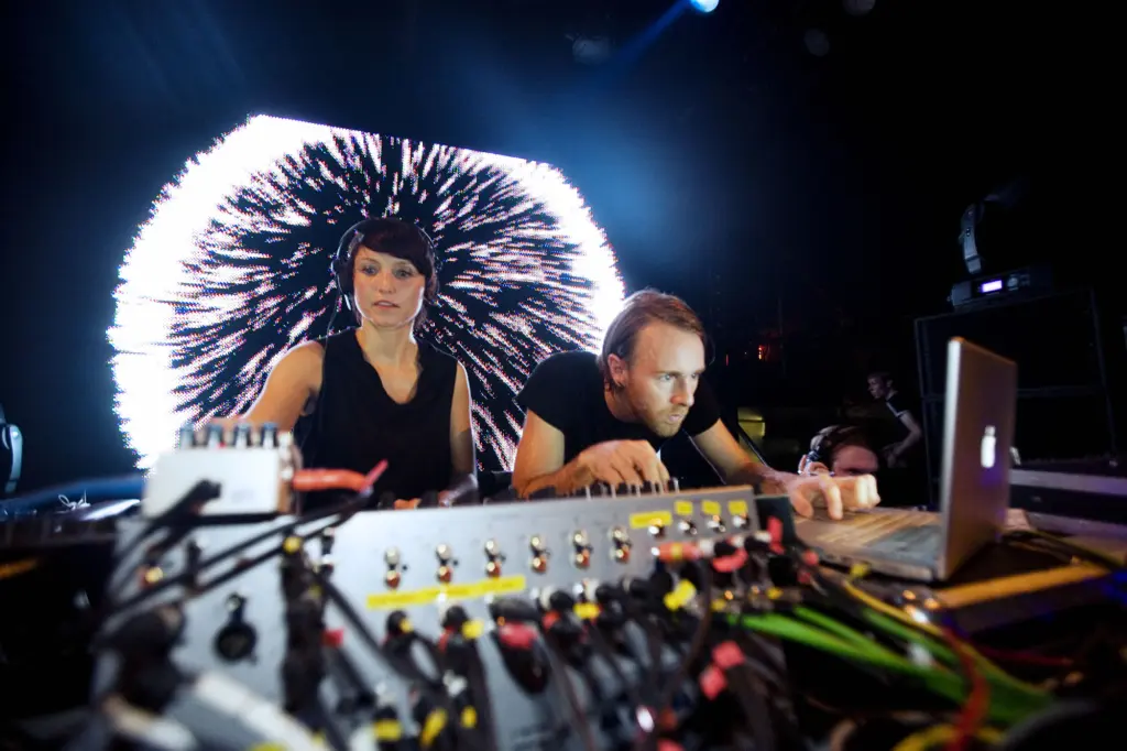 Richie Hawtin and Magda performing at M_nus Contakt
