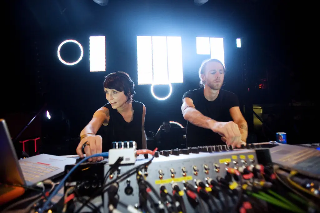 Richie Hawtin and Magda performing at M_nus Contakt