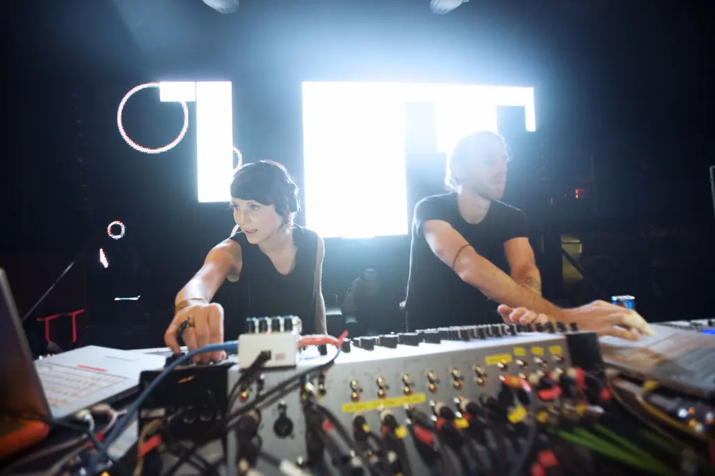 Richie Hawtin and Magda performing at M_nus Contakt