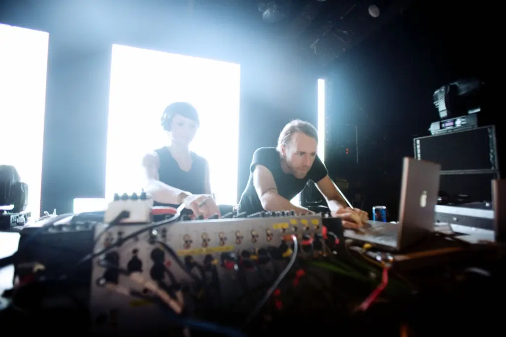 Richie Hawtin and Magda performing at M_nus Contakt
