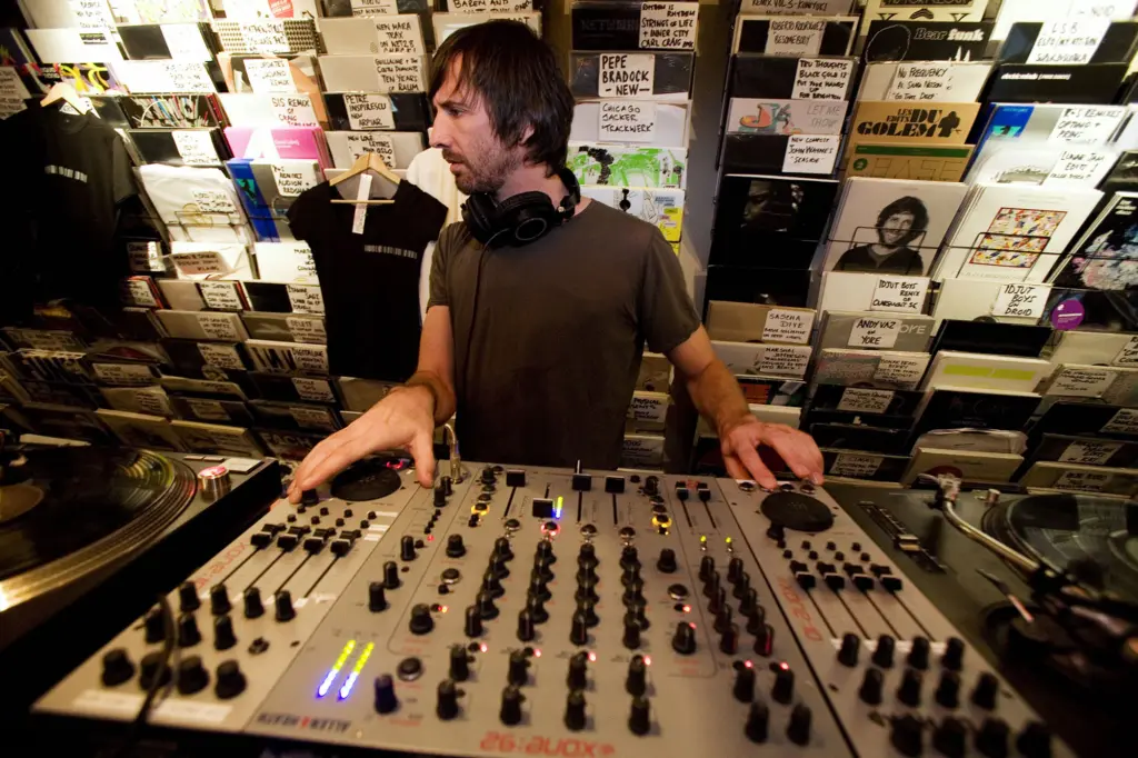 M_nus crew at Phonica Records