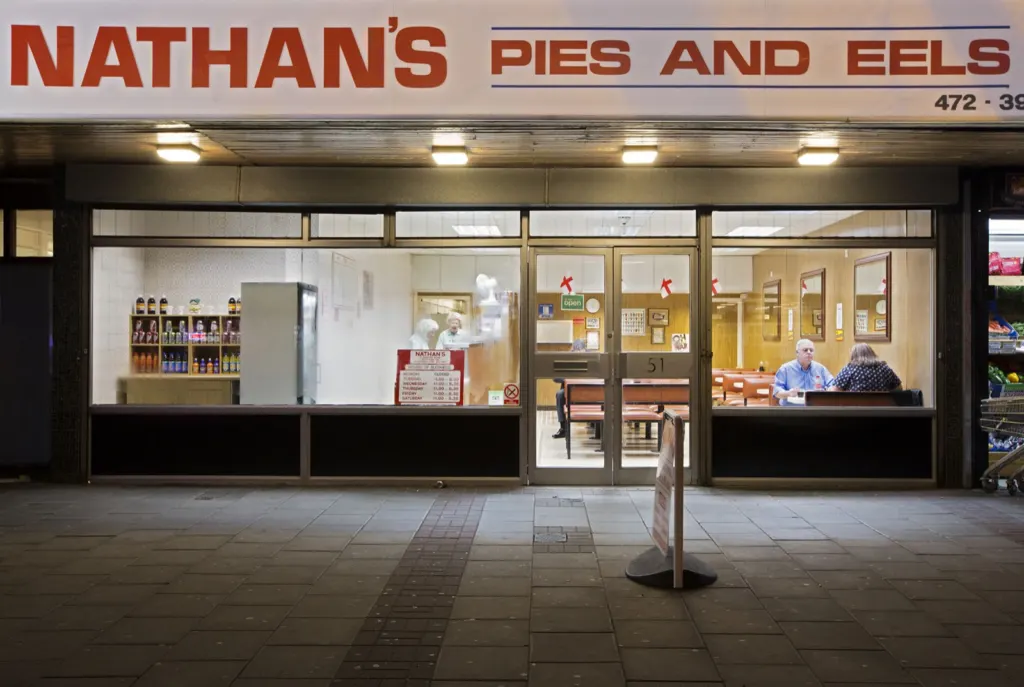 Nathan’s Pies and Eels — commercial and documentary photograph in East London, UK, frame 2 of 18.