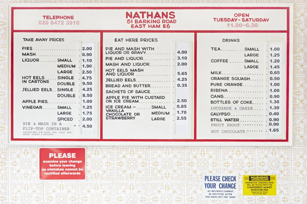 Nathan’s Pies and Eels — commercial and documentary photograph in East London, UK, frame 3 of 18.